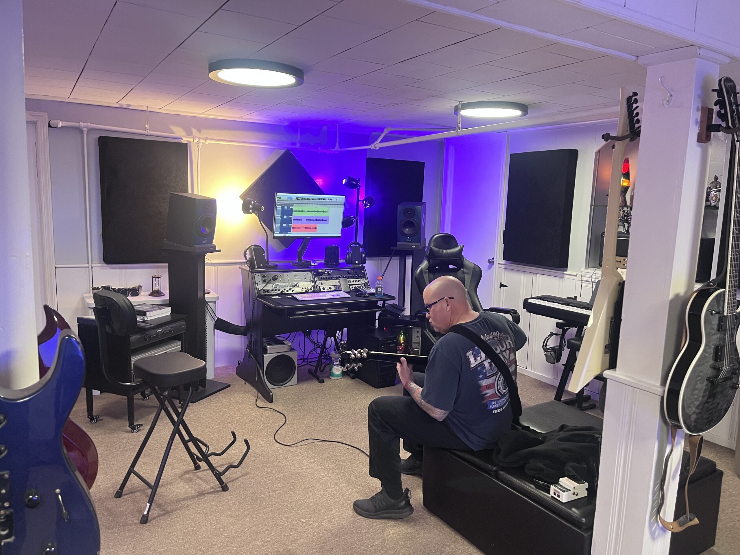 A session in progress at D'Amato Production