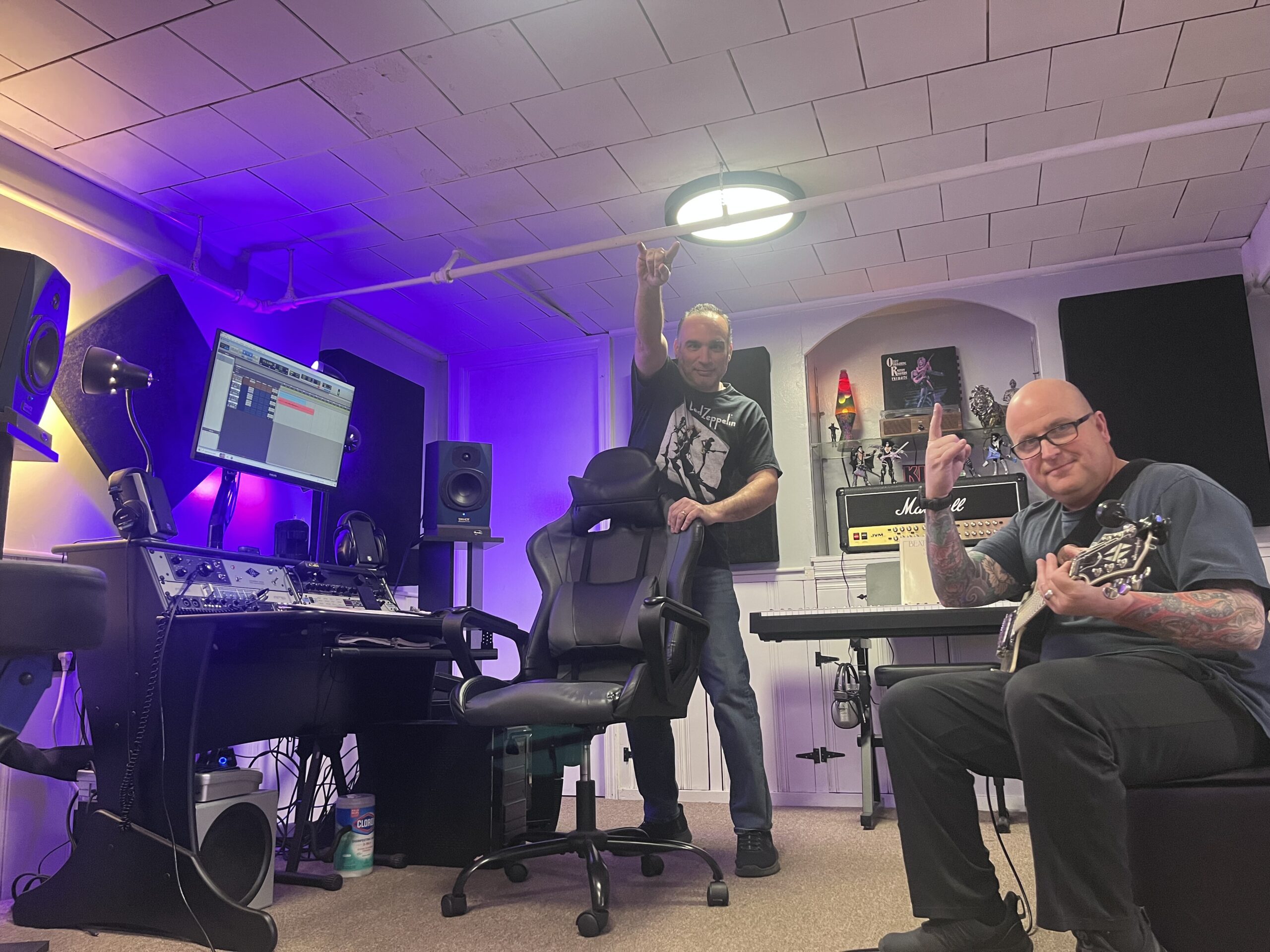 In the studio
