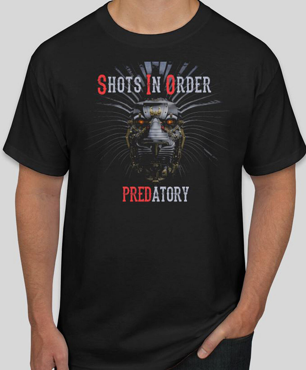 Shots In Order Predatory T-shirt design