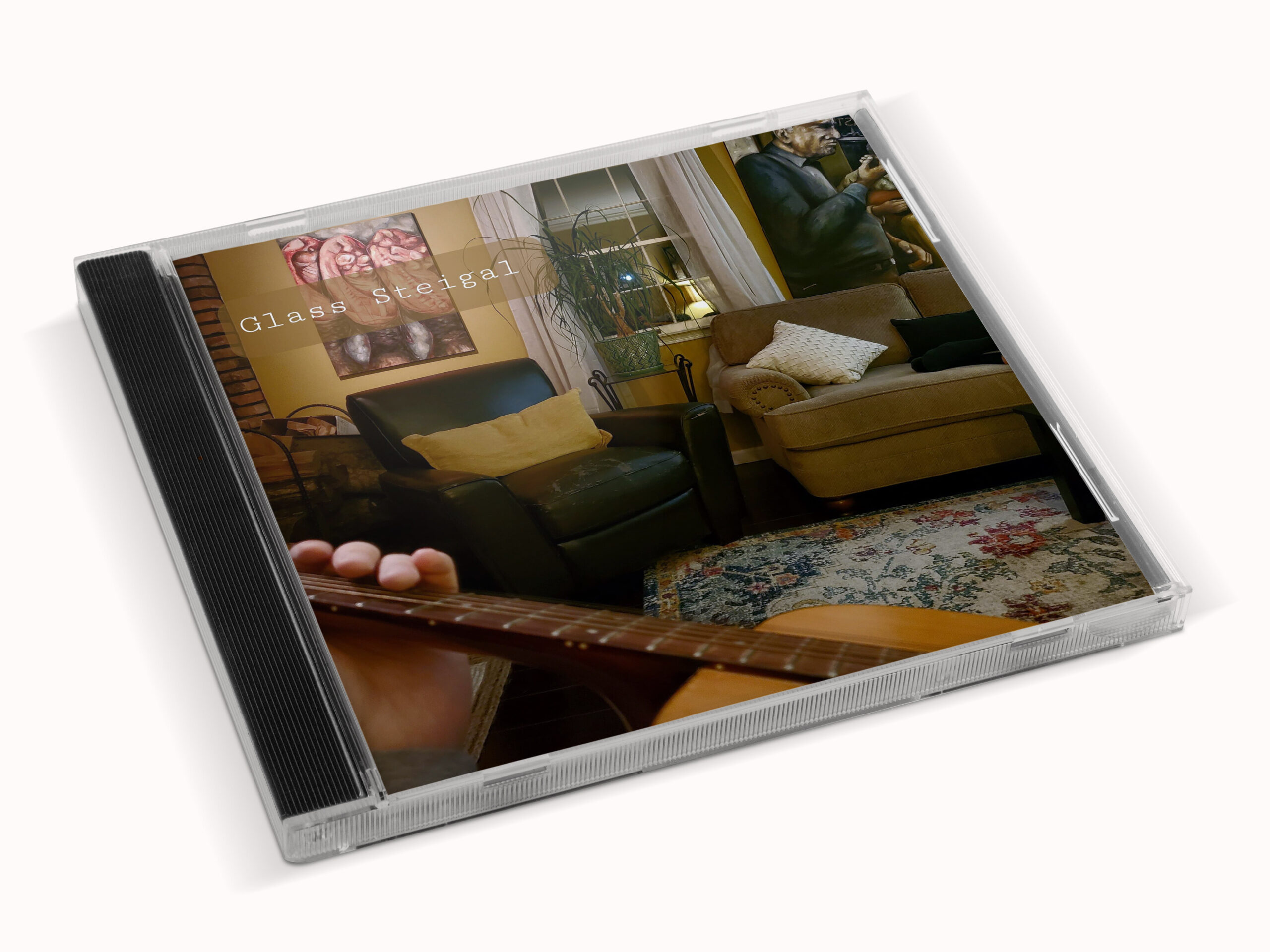 Glass Steigal 3D CD album cover mockup